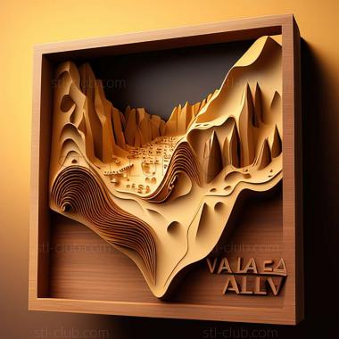 3D model Valley Anguilla (STL)